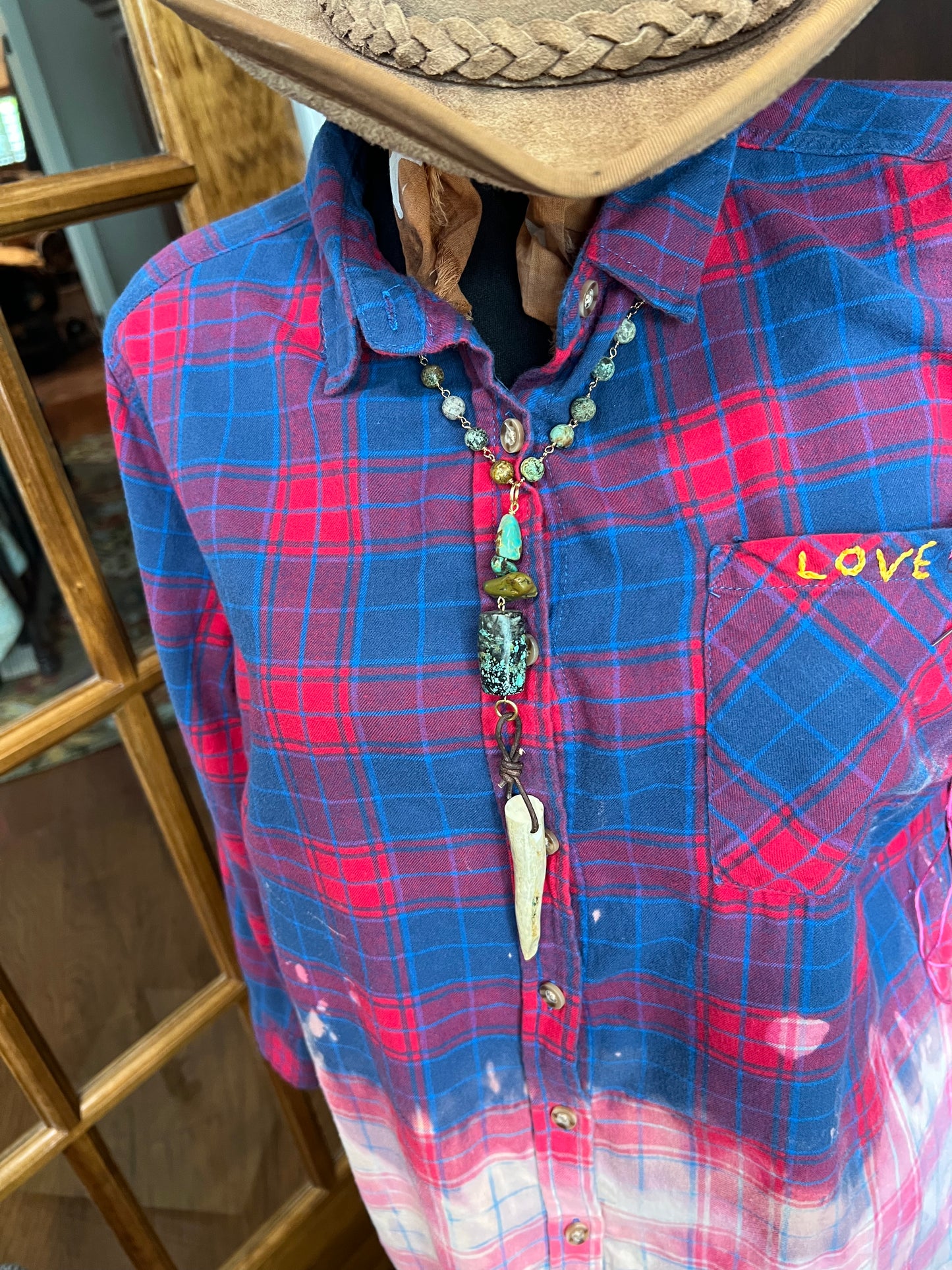 A strong piece that will empower the wearer. A feeling of gratitude for the elements given.